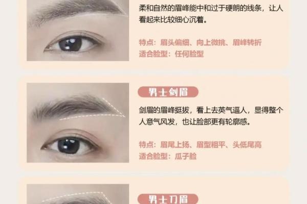 眉毛与男人面相的秘密解析