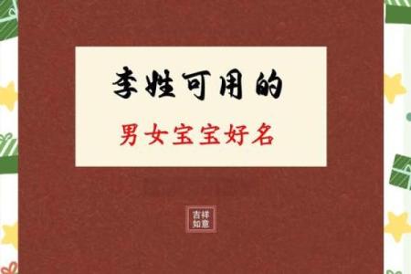 年李姓宝宝名字推荐