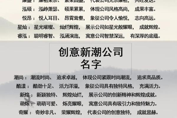 如何选择一个与公司使命匹配的名字