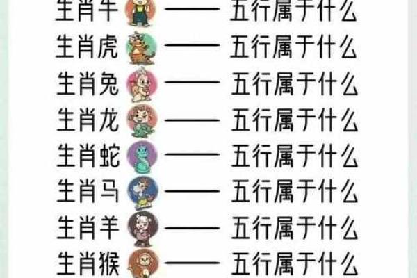 十二生肖与五行的完美对应解析