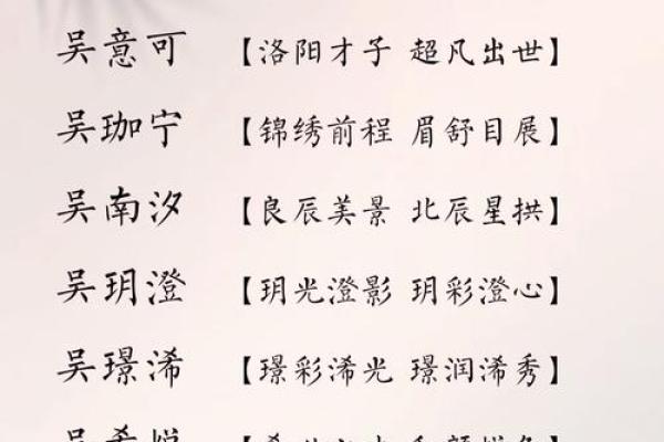 如何为吴宝宝男孩选择一个寓意深远的名字