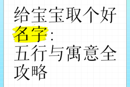 给宝宝取名打分，了解名字的五行与寓意