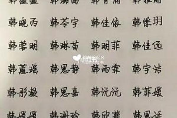 给韩姓女宝宝起个既美丽又有意义的名字