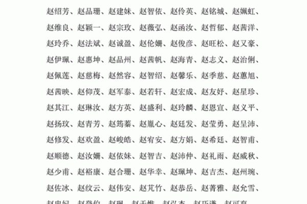 赵姓男孩女孩起名指南：精选名字大全