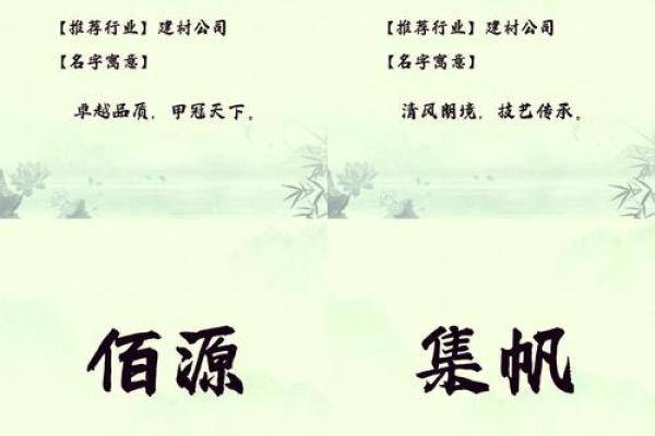 精选建材公司名字大全，让你的品牌脱颖而出