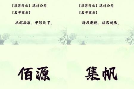 精选建材公司名字大全，让你的品牌脱颖而出