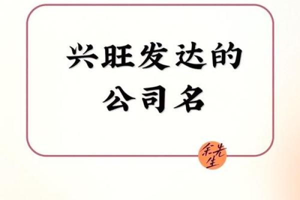 开公司起名字，二字方案全解析
