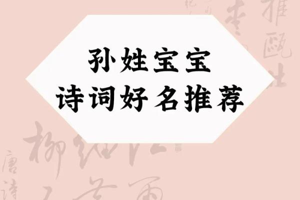 孙姓宝宝起名宝典，秒变命名达人