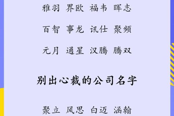 打造品牌从名字开始，精选公司起名方案推荐