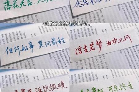 个性签名八字的秘密，如何让自己与众不同