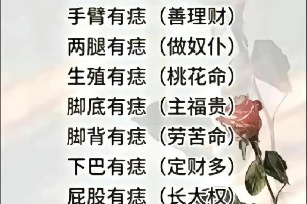 痣相说：你的痣藏着哪些不为人知的秘密？