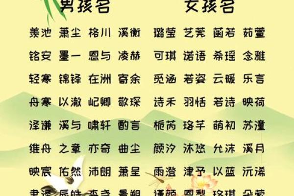 贾姓男孩女孩名字推荐，独具特色又有寓意
