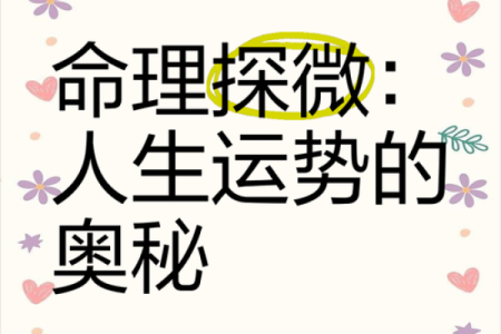 命理解读：掌握人生运势的关键