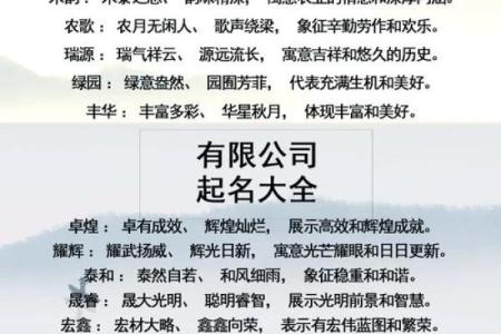 环保行业公司命名灵感集合