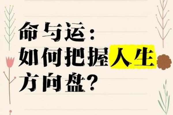 从八字看人生：如何把握命运的方向