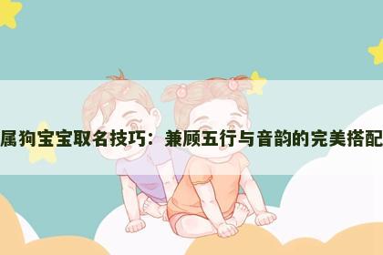 属狗宝宝取名技巧：兼顾五行与音韵的完美搭配