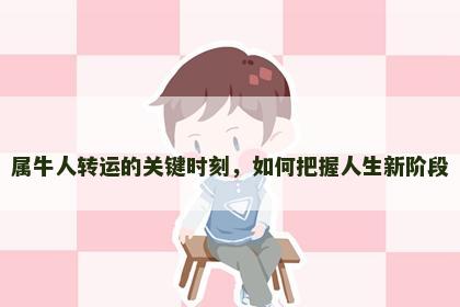 属牛人转运的关键时刻，如何把握人生新阶段
