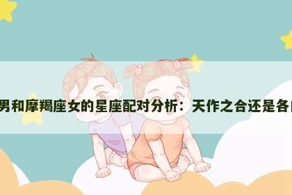 处女座男和摩羯座女的星座配对分析：天作之合还是各自独立？