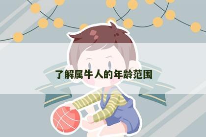 了解属牛人的年龄范围