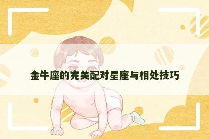 金牛座的完美配对星座与相处技巧