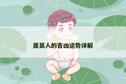 属鼠人的吉凶运势详解