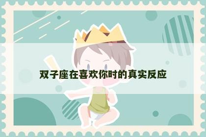 双子座在喜欢你时的真实反应