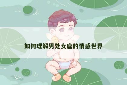 如何理解男处女座的情感世界