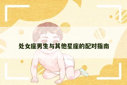 处女座男生与其他星座的配对指南