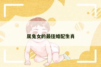 属兔女的最佳婚配生肖