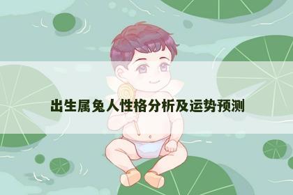出生属兔人性格分析及运势预测