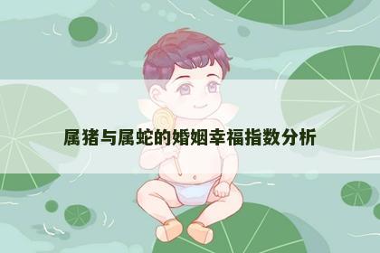 属猪与属蛇的婚姻幸福指数分析