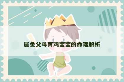 属兔父母育鸡宝宝的命理解析