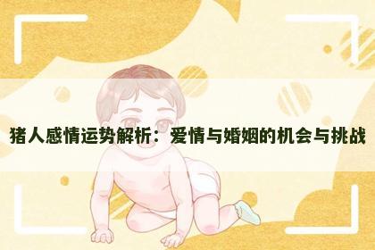 猪人感情运势解析：爱情与婚姻的机会与挑战