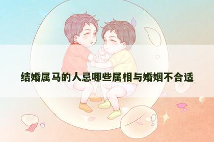 结婚属马的人忌哪些属相与婚姻不合适