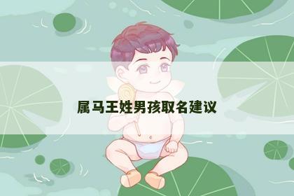 属马王姓男孩取名建议