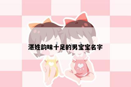 湛姓韵味十足的男宝宝名字