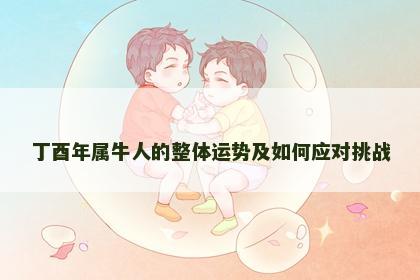 丁酉年属牛人的整体运势及如何应对挑战