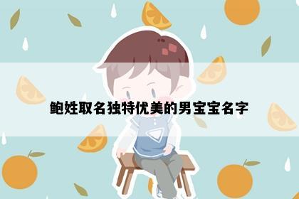 鲍姓取名独特优美的男宝宝名字
