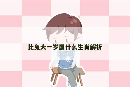 比兔大一岁属什么生肖解析