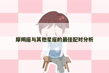 摩羯座与其他星座的最佳配对分析